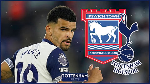 Dominic Solanke started for Tottenham against Ipswich [Credit: Imago]