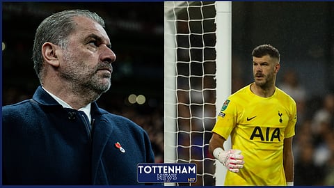 Fraser Forster has stepped up for Ange Postecoglou at Tottenham (Credit: Imago)