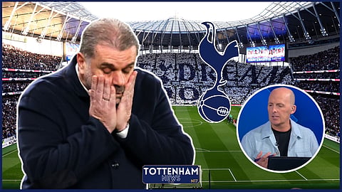 Mike Dean reacts to Tottenham controversy live on air. Credit: Sky Sports News