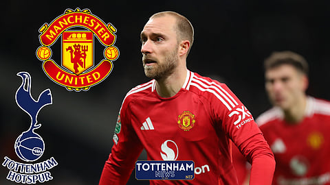 Cristian Eriksen can't replicate Tottenham form at Manchester United (Credit: Imago)