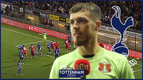 Tottenham goalkeeper Josh Keeley [Credit - Leyton Orient Football Club on YouTube]