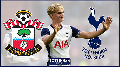 Lucas Bergvall impressed for Tottenham v Southampton. (Credit: X)