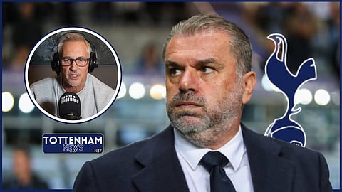 Gary Lineker reacts to "crazy" Tottenham controversy [Credit - Imago/The Rest Is Football on YouTube]