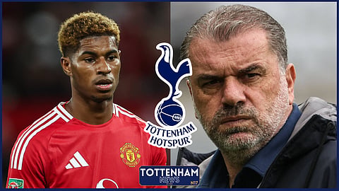 Tottenham manager Ange Postecoglou and Marcus Rashford [Credit: Imago]