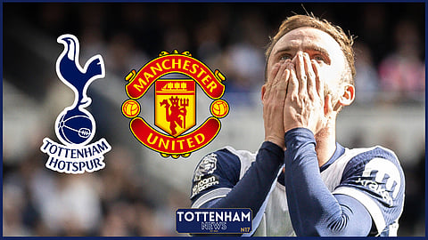 Tottenham midfielder James Maddison could be axed against Manchester United [Credit: Imago].