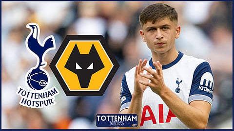 Tottenham forward Mikey Moore could return against Wolves [Credit: Imago]