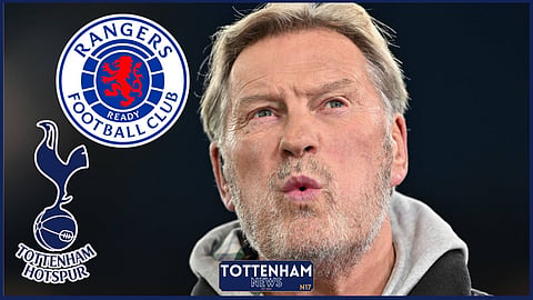 Glenn Hoddle commentated on the Rangers v Tottenham game [Credit: Imago]