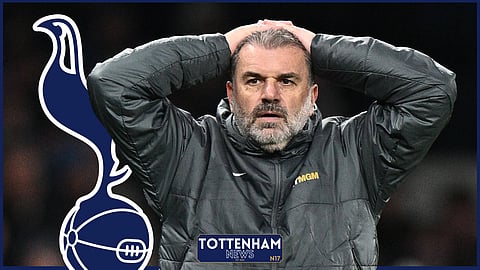 Ange Postecoglou is enduring a tough time at Tottenham. (Credit: Imago)