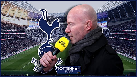 Alan Shearer reacts to Tottenham controversy. (Credit - Imago)