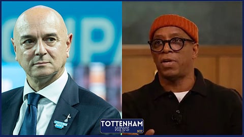Ian Wright had his say on Daniel Levy. (Credit: Imago/The Overlap YouTube)