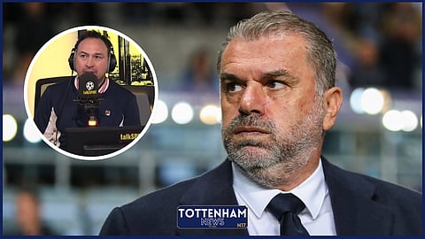 Jason Cundy reacts to what was said about Ange Postecoglou's potential sacking at Tottenham. Credit: talkSPORT / Imago