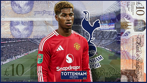 Marcus Rashford is being linked with Tottenham. (Credit - Imago)