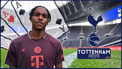 Mathys Tel has rejected a move to Tottenham. Credit: Bayern Munich YouTube