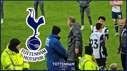 Ange Postecoglou was abused by Tottenham fans after the defeat to Everton [Credit: xAlexTHFC on X]