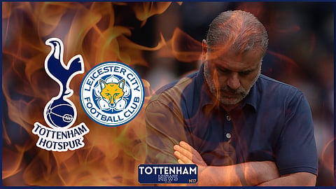 Tottenham manager Ange Postecoglou was targeted by his own fans against Leicester [Credit: Imago]