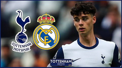 Tottenham gem Archie Gray has been linked with Real Madrid [Credit: Imago]