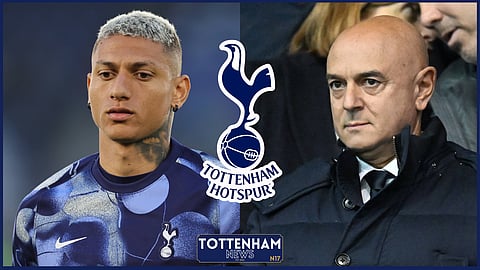 Tottenham chairman Daniel Levy and striker Richarlison [Credit: Imago]