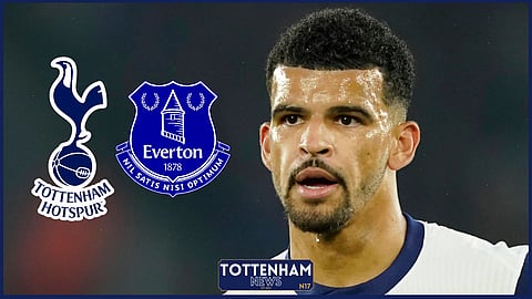 Tottenham striker Dominic Solanke could miss out against Everton [Credit: Imago]