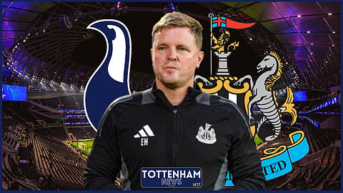 Newcastle manager Eddie Howe has been linked with a move to Tottenham (Credit: Imago)