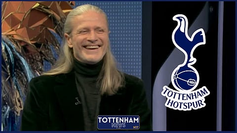 Emmanuel Petit couldn't help but laugh at Tottenham [Credit: Sky Sports Premier League on X]