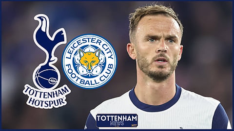 Tottenham midfielder James Maddison misses out against Leicester City [Credit: Imago]