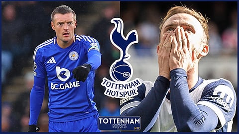 Tottenham midfielder James Maddison and Leicester striker Jamie Vardy [Credit: Imago]