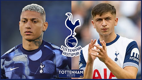 Tottenham forwards Richarlison and Mikey Moore [Credit: Imago]