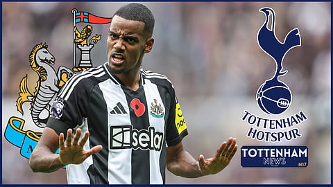 Newcastle United and Alexander Isak are preparing to face Tottenham (credit: Imago)