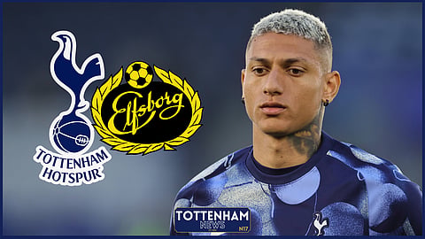 Tottenham striker Richarlison struggled in the first half v IF Elfsborg [Credit: Imago]