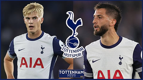 Tottenham midfielders Lucas Bergvall and Rodrigo Bentancur [Credit: Imago]