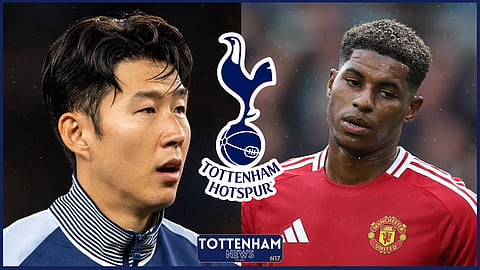 Tottenham are linked with a move for Marcus Rashford (Credit: Imago)