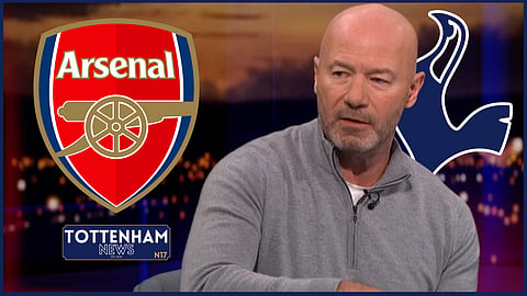 Alan Shearer reacts to Tottenham v Arsenal [credit: Match of the Day]