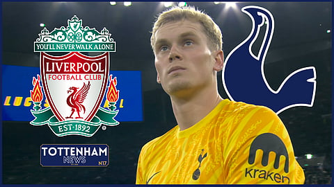 Tottenham goalkeeper Antonin Kinsky started v Liverpool [credit: Sky Sports Football]