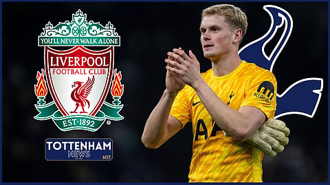 Tottenham goalkeeper Antonin Kinsky started v Liverpool (credit: Imago)
