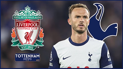 James Maddison could feature for Tottenham against Liverpool (credit: Imago)