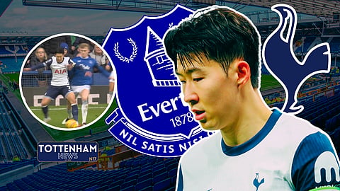 Son Heung-min incident slammed in Tottenham loss v Everton. (Credit: Sky Sports & Imago)