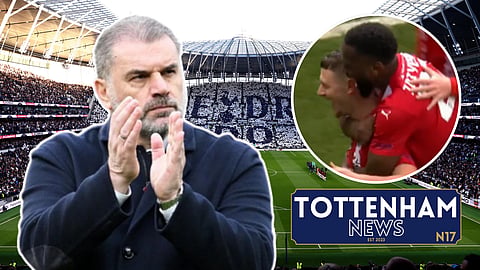 Ange Postecoglou sent message by Tottenham loanee Jamie Donley. Credit: Emirates FA Cup X