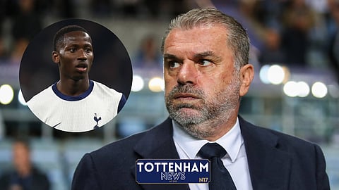 Ange Postecoglou has to make a Pape Matar Sarr decision. (Credit: Imago)
