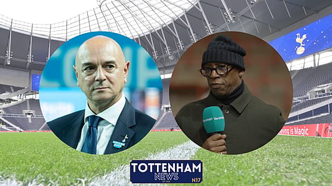 Ian Wright has cast his Daniel Levy view. (Credit: Imago/ITV Sport on X)