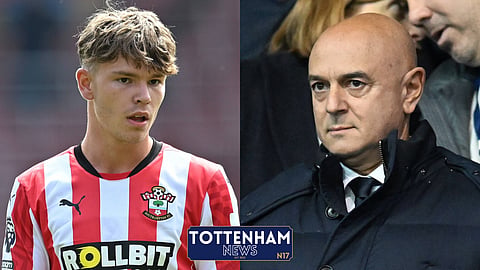 Tottenham chairman Daniel Levy and Southampton star Tyler Dibling [Credit: Imago]