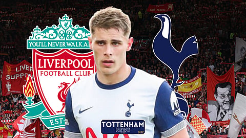Micky van de Ven was ruled out for Liverpool v Tottenham (Credit: Imago)