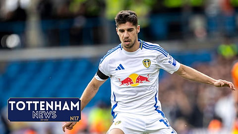 Tottenham attacker Manor Solomon is on loan at Leeds United. (Credit: Imago)