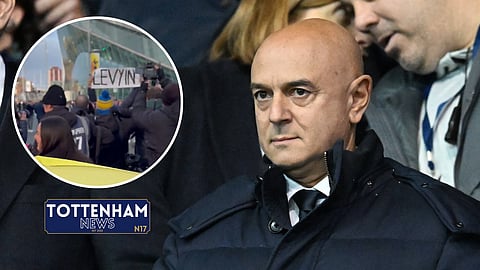 Tottenham owner Daniel Levy is a controversial figure (Credit: Imago/alexthfc on X)
