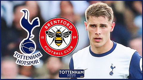 Tottenham defender Micky van de Ven misses out against Brentford [Credit: Imago]