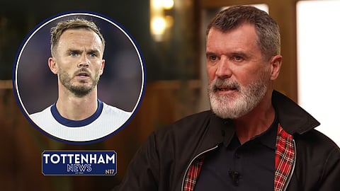 Roy Keane has spoke out about Tottenham midfielder James Maddison [credit: The Overlap and Imago]