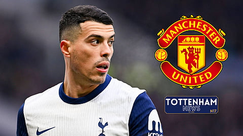 Tottenham right-back Pedro Porro could miss out against Manchester United [Credit: Imago]