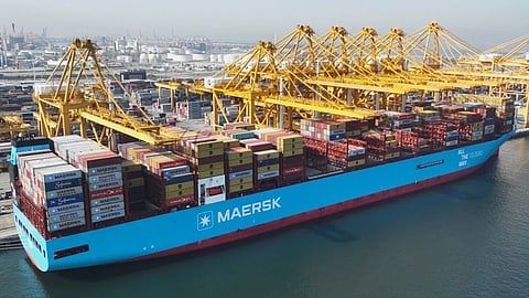 World’s First Large Green Methanol Vessel 'Ane Maersk' Makes First Call at Jebel Ali Port