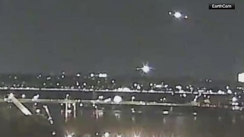 US Army Helicopter and Commercial Jet Collide Over the Potomac River in Washington D.C.