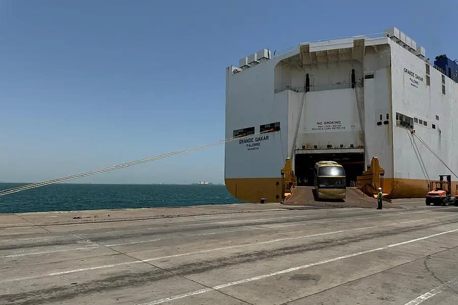 Gulftainer Receives First Ro-Ro Vessel at Jubail Container Terminal