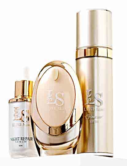LUXE’S skin essentials line. 